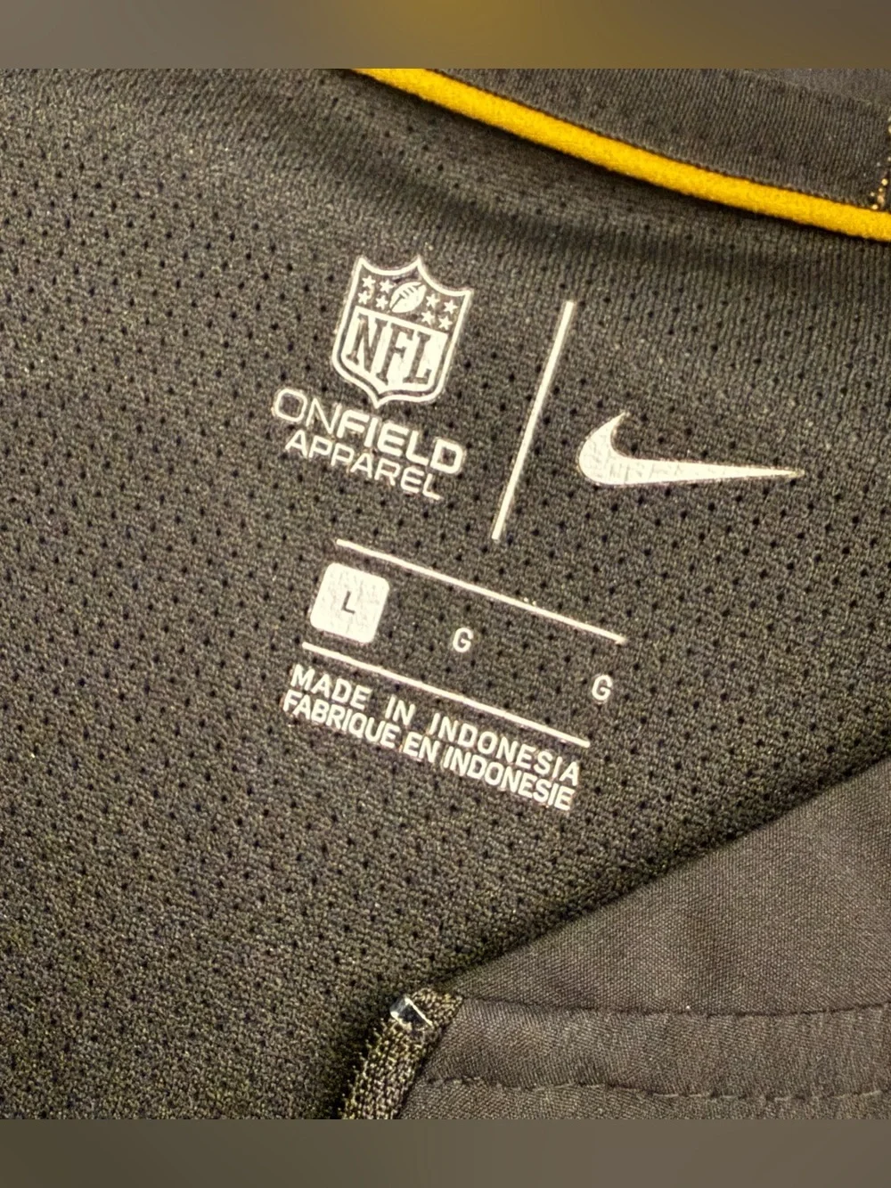 Nike Jacksonville Jaguars Men's Black Coach Pullover zip sides Sz L Preowned